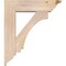 Ekena Millwork Imperial Traditional Smooth Bracket w/ Offset Brace, Douglas Fir, 7 1/2"W x 28"D x 32"H BKT0806X28X32IMP01SDF - alternate 3